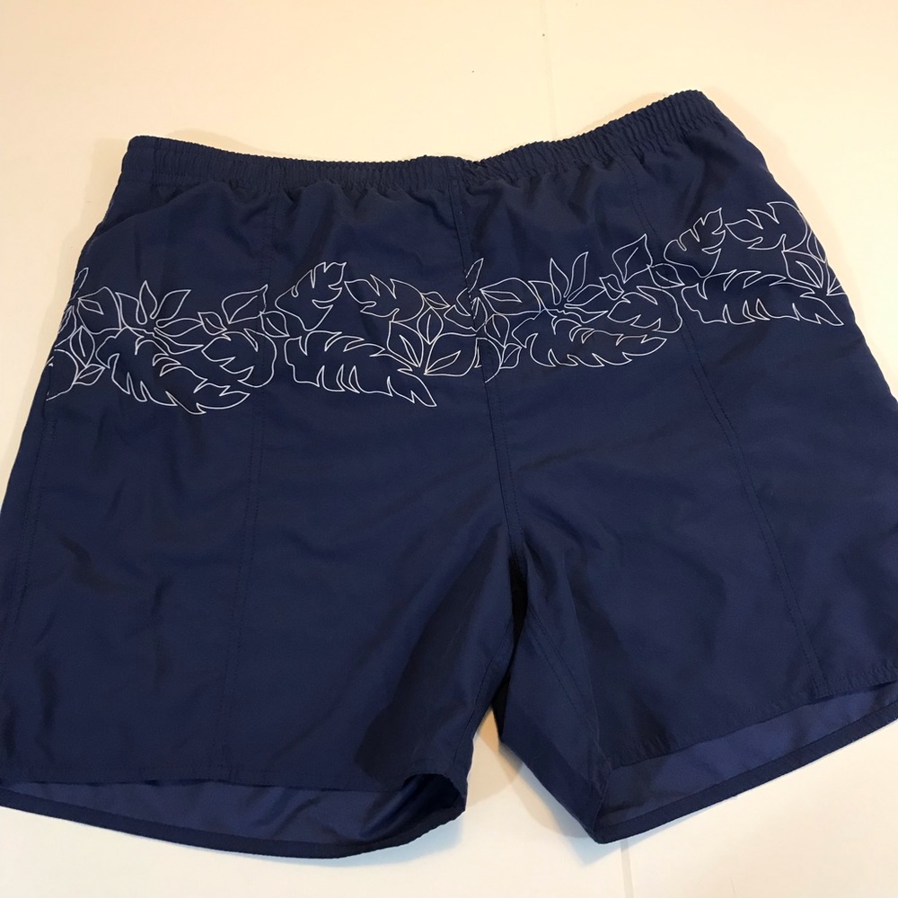 XL Newport Blue Swim Trunks Swimsuit Hawaiian